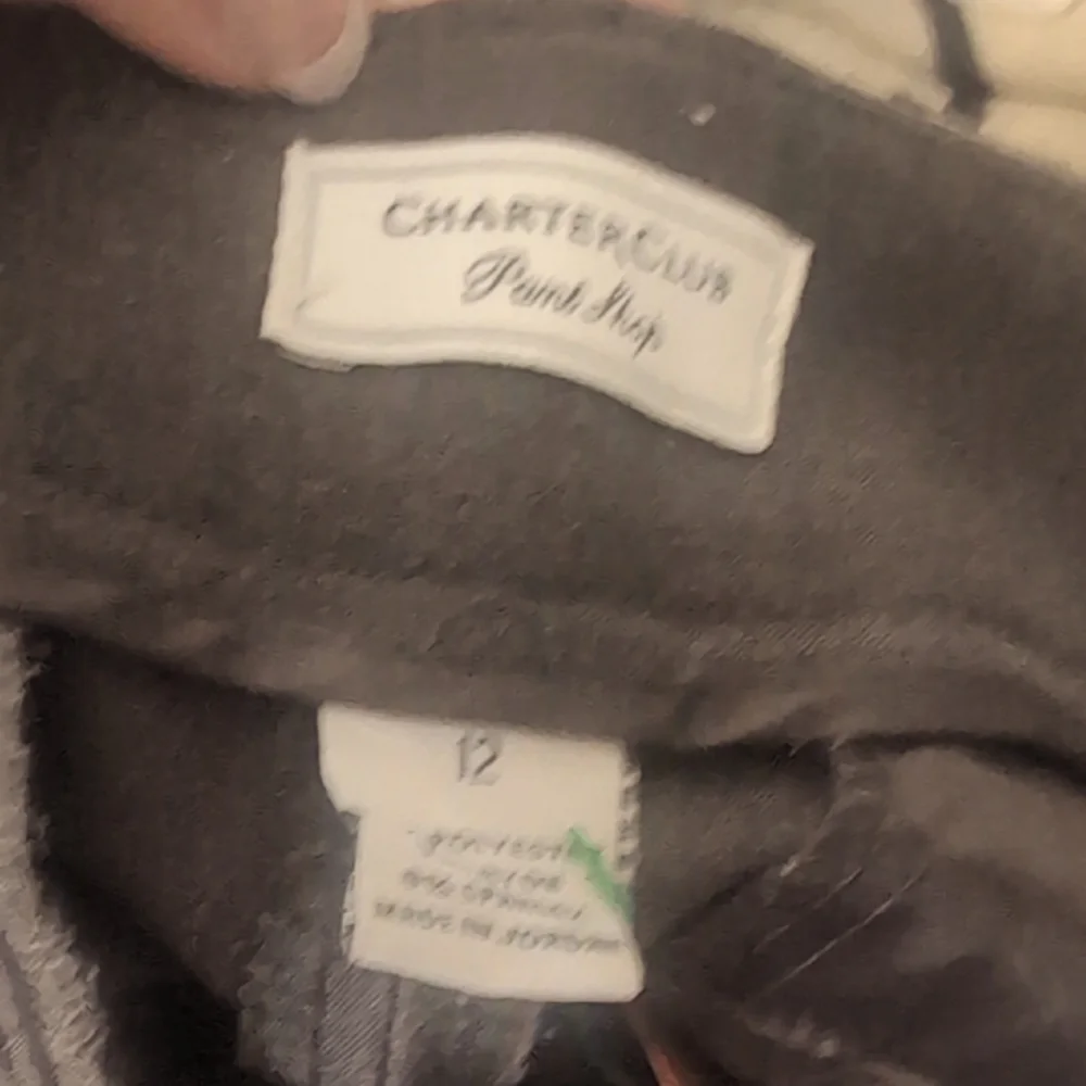 Charter Club Gray Trousers Size 12 - Picture 4 of 10